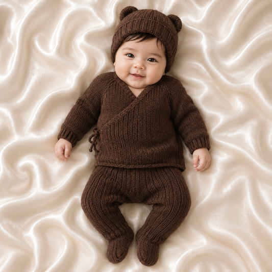 Opéra (Mini) Set Knitting Pattern by Lolilafée | Newborn Gift