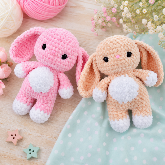 The Biscuit Bunny Crochet Pattern – Velvet Amigurumi Rabbit